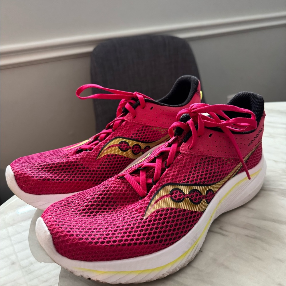 Saucony Women's Hot Pink and Yellow Running Shoes